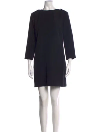 Pre-owned The Kooples Crew Neck Mini Dress W/ Tags In Black