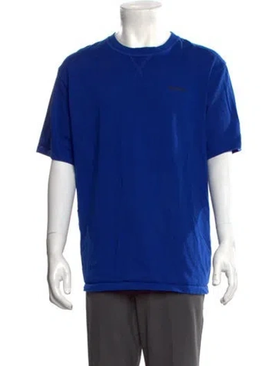Pre-owned The Kooples Crew Neck Short Sleeve T-shirt In Blue