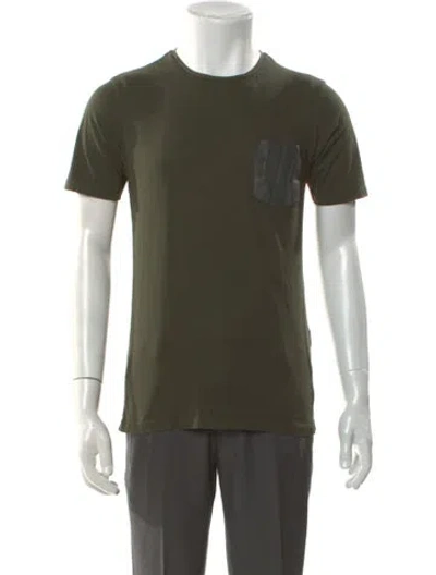 Pre-owned The Kooples Crew Neck Short Sleeve T-shirt In Green
