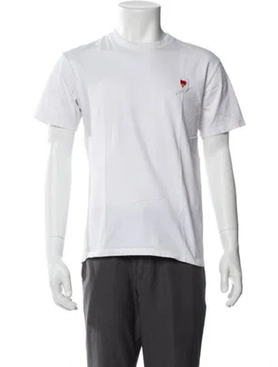Pre-owned The Kooples Crew Neck Short Sleeve T-shirt In White