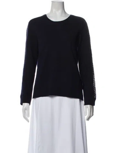 Pre-owned The Kooples Crew Neck Sweater In Blue