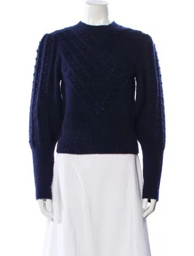 Pre-owned The Kooples Crew Neck Sweater In Blue