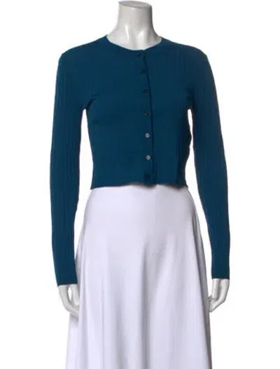 Pre-owned The Kooples Crew Neck Sweater In Blue