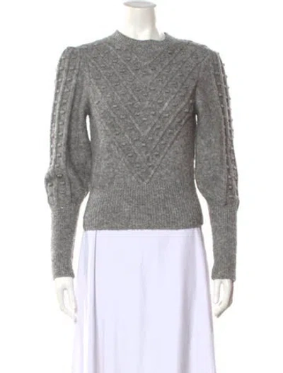 Pre-owned The Kooples Crew Neck Sweater In Gray