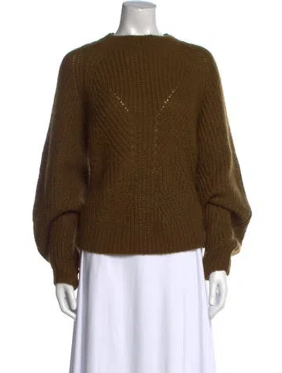 Pre-owned The Kooples Crew Neck Sweater In Green