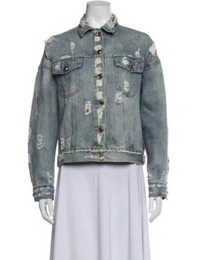Pre-owned The Kooples Denim Jacket In Blue
