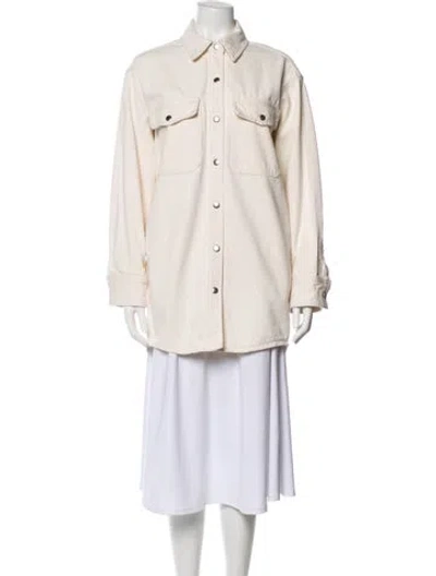 Pre-owned The Kooples Denim Jacket In Neutral