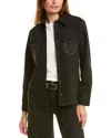The Kooples Denim Shirt In Black