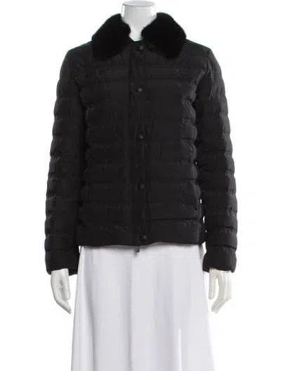 Pre-owned The Kooples Down Jacket In Black