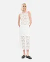 The Kooples Sleeveless Lace Top In Ecru