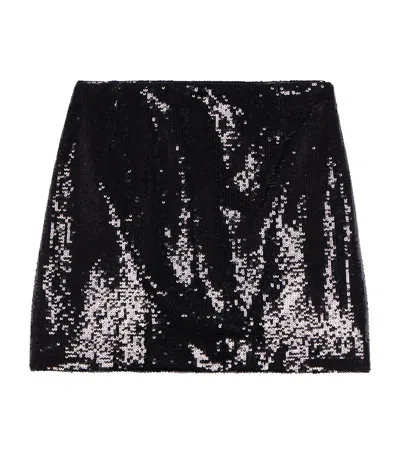 The Kooples Embellished Mini Skirt In Black