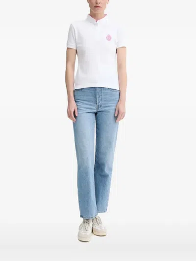THE KOOPLES EMBROIDERED-LOGO POLO TOP