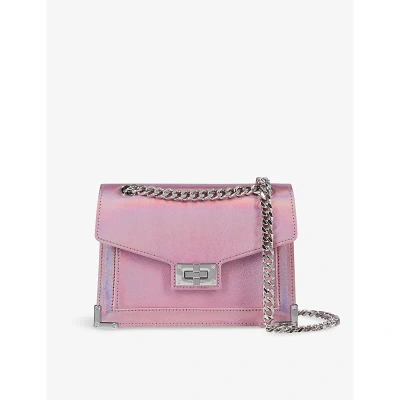 The Kooples Emily Leather Shoulder Bag In Sweet Pink