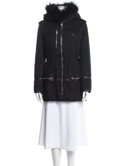 Pre-owned The Kooples Faux Fur Coat In Blue