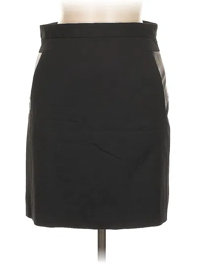 Pre-owned The Kooples Faux Leather Skirt In Black