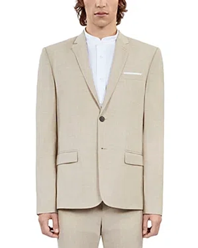 The Kooples Fitted Suit Jacket In Beige