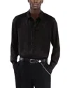 The Kooples Flocked Long Sleeve Button Front Shirt