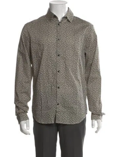 Pre-owned The Kooples Floral Print Long Sleeve Dress Shirt W/ Tags In Multi