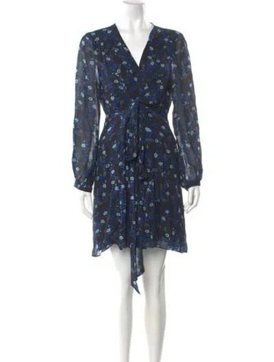 Pre-owned The Kooples Floral Print Mini Dress In Multi