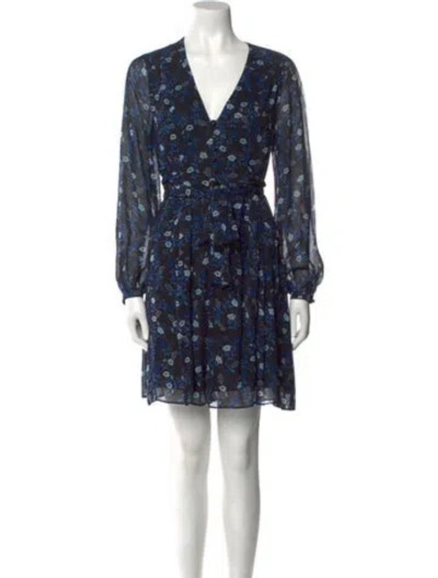 Pre-owned The Kooples Floral Print Mini Dress In Multi