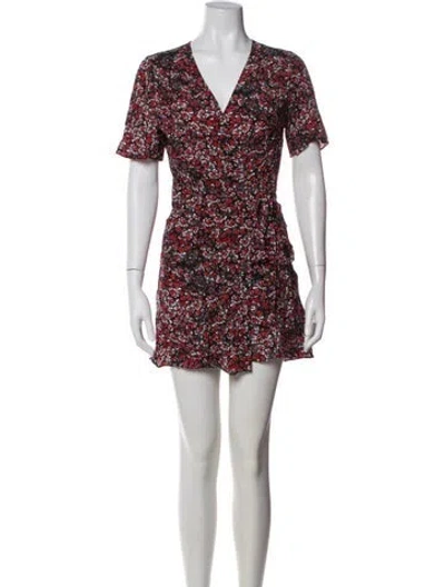 Pre-owned The Kooples Floral Print Mini Dress W/ Tags In Green