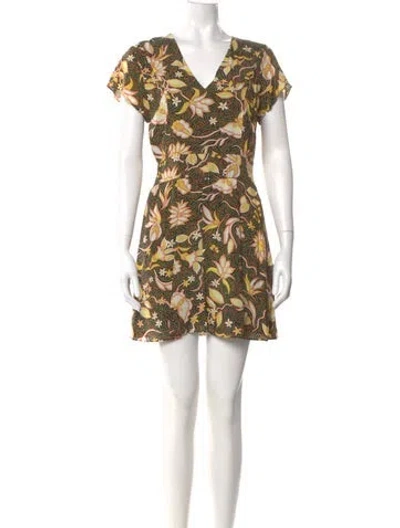 Pre-owned The Kooples Floral Print Mini Dress W/ Tags In Multi