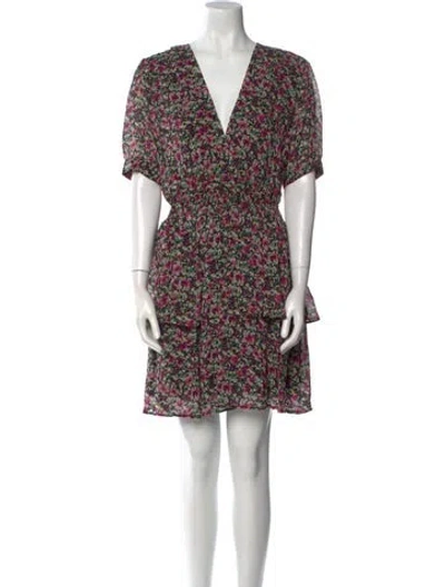 Pre-owned The Kooples Floral Print Mini Dress W/ Tags In Multi