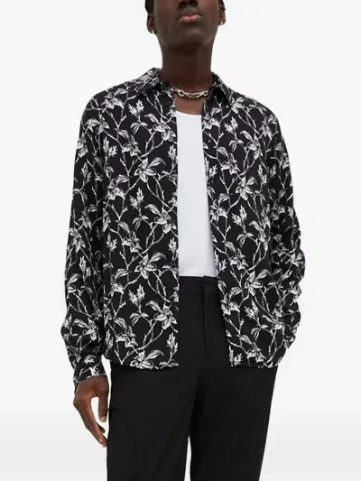 The Kooples Floral-print Shirt In Multi