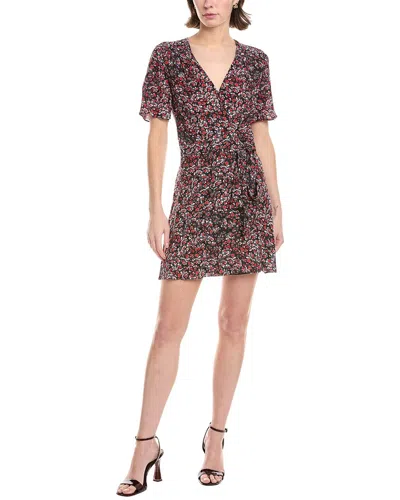 The Kooples Flowers Dot Mini Dress In Brown
