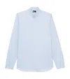 The Kooples Mens Light Blue Classic-fit Spread-collar Cotton-poplin Shirt In Blue