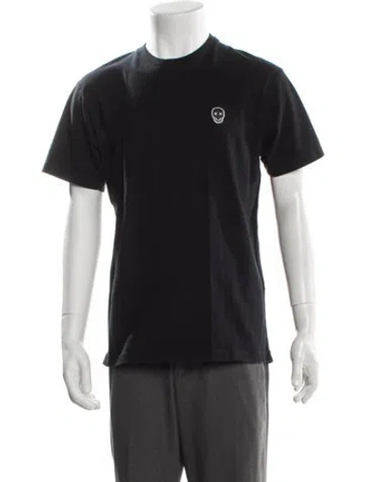 Pre-owned The Kooples Graphic Print Crew Neck T-shirt In Gray