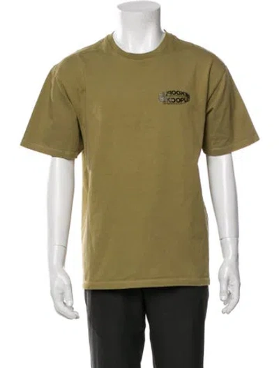 Pre-owned The Kooples Graphic Print Crew Neck T-shirt In Green