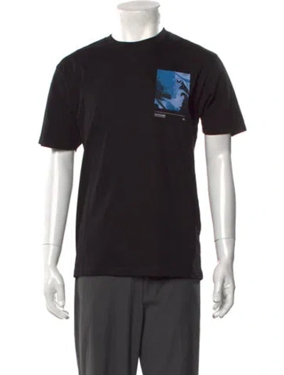 Pre-owned The Kooples Graphic Print Crew Neck T-shirt W/ Tags In Black
