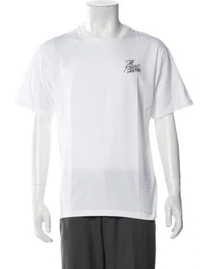 Pre-owned The Kooples Graphic Print Crew Neck T-shirt In White