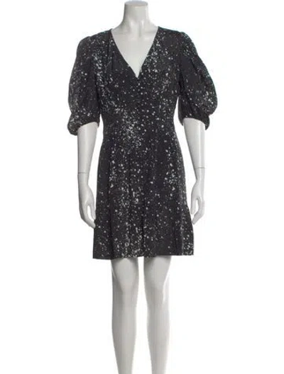 Pre-owned The Kooples Graphic Print Mini Dress In Multi
