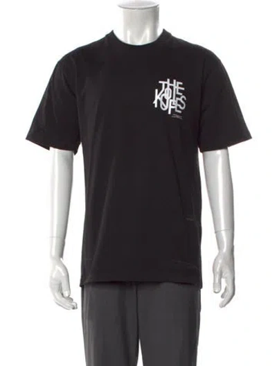 Pre-owned The Kooples Graphic Print Short Sleeve Shirt In Black