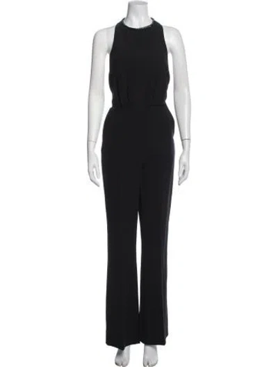 Pre-owned The Kooples Halterneck Jumpsuit W/ Tags In Black