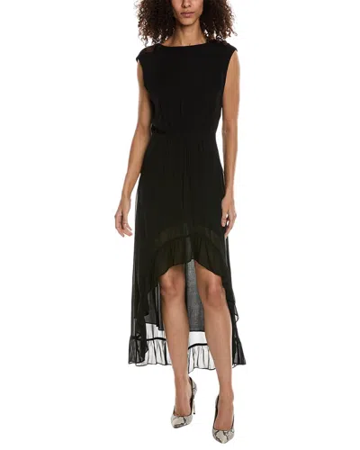 The Kooples High-low Maxi Dress In Black