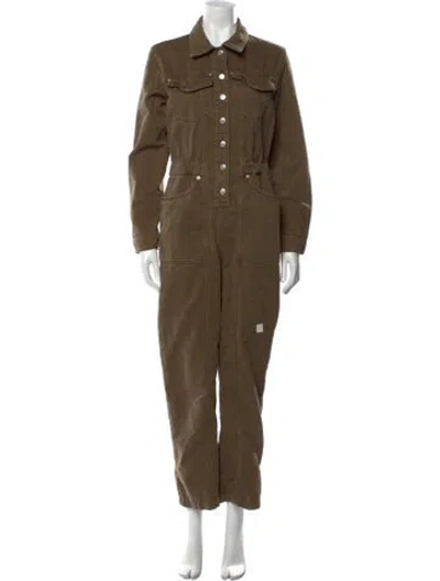 Pre-owned The Kooples Jumpsuit In Green