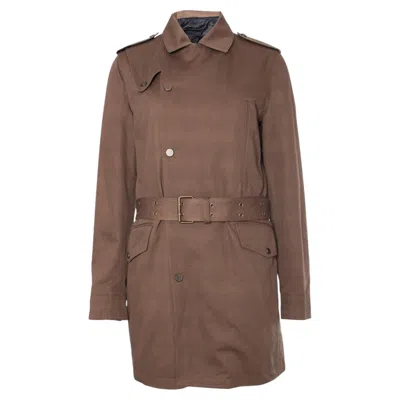 Pre-owned The Kooples , Khaki Colored Trench Coat In Brown