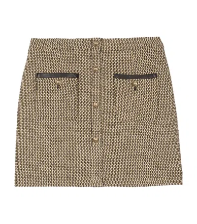 The Kooples Knit Mini Skirt In Black