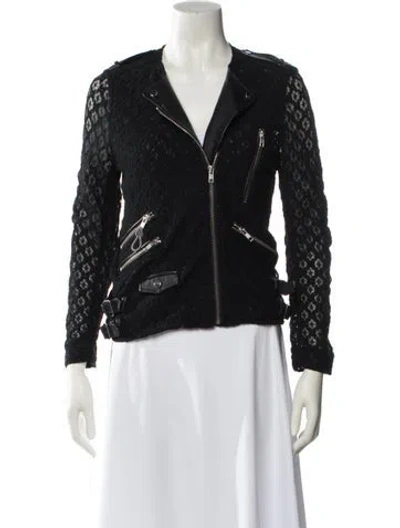 Pre-owned The Kooples Lace Evening Jacket In Black