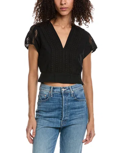 THE KOOPLES THE KOOPLES LACE-TRIM TOP