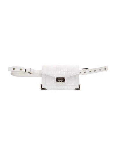 Pre-owned The Kooples Leather Belt Bag In White