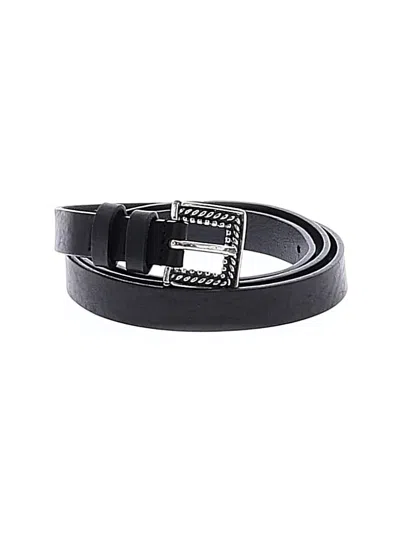 Pre-owned The Kooples Leather Belt In Black