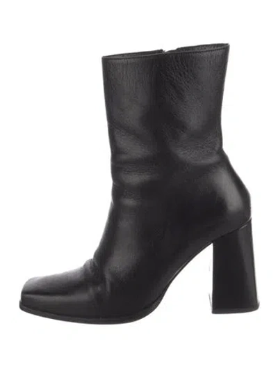Pre-owned The Kooples Leather Boots In Black