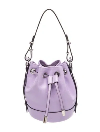 Pre-owned The Kooples Leather Bucket Bag In Purple