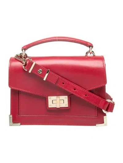 Pre-owned The Kooples Leather Crossbody Bag In Red