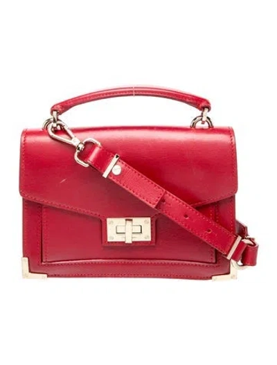 Pre-owned The Kooples Leather Emily In Red