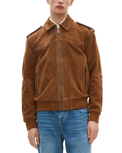 The Kooples Leather Jacket In Camel